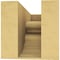 Ekena Millwork 5"W x 10"D x 5"H Wide Highland Rough Cedar Woodgrain TimberThane Corbel, Primed Tan CORUR05X10X05HLDRCPR - alternate 4